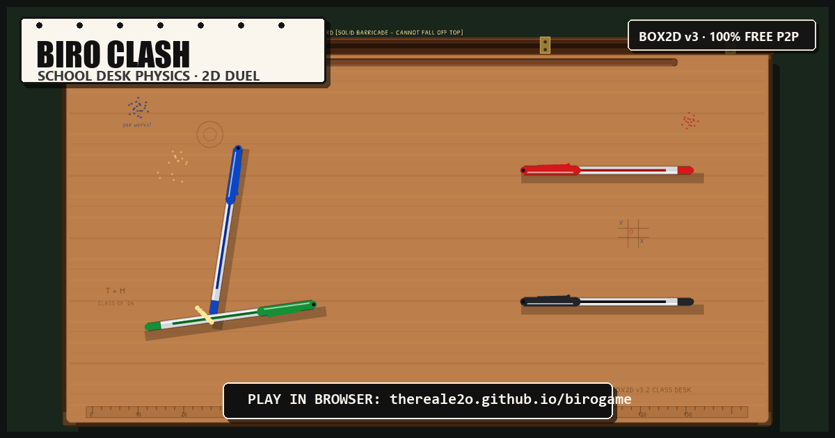 BIRO CLASH - School Desk Physics screenshot